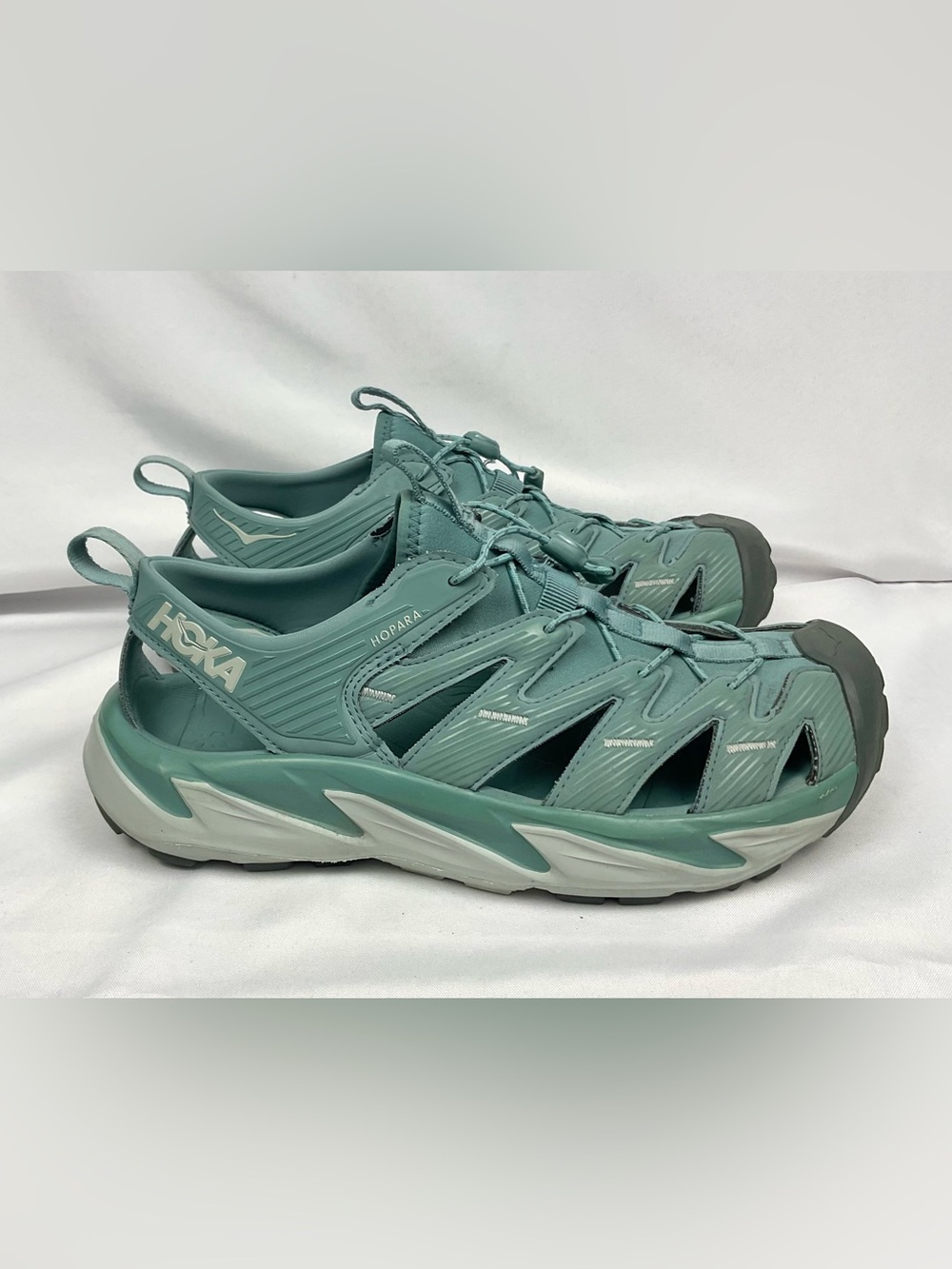 HOKA WOMEN HOPARA HIKING ALL TERRAIN SANDALS IN TRELLIS MERCURY COLOR Sz 8.5